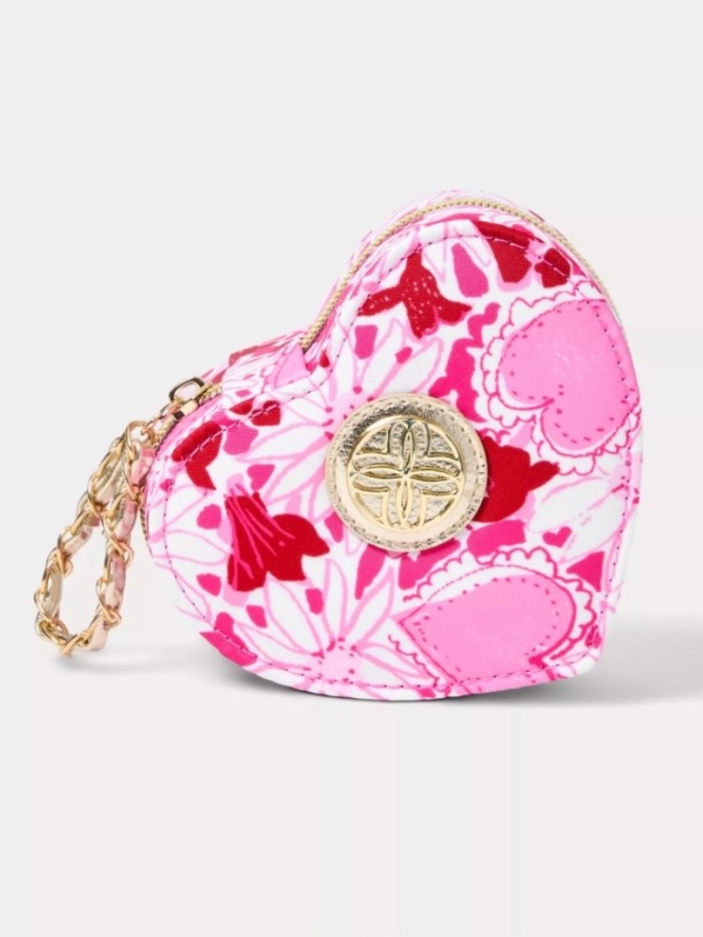 Lilly Pulitzer Heart-shaped Jewelry Case - Pink - New